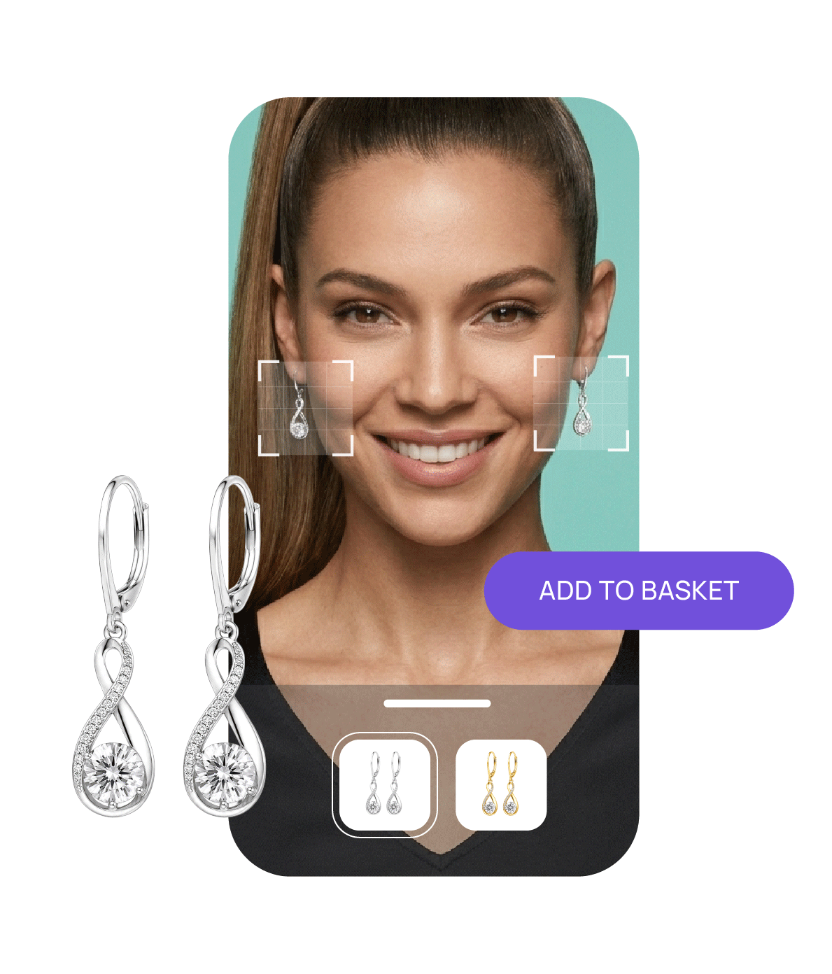 AR earrings virtual try-on demo